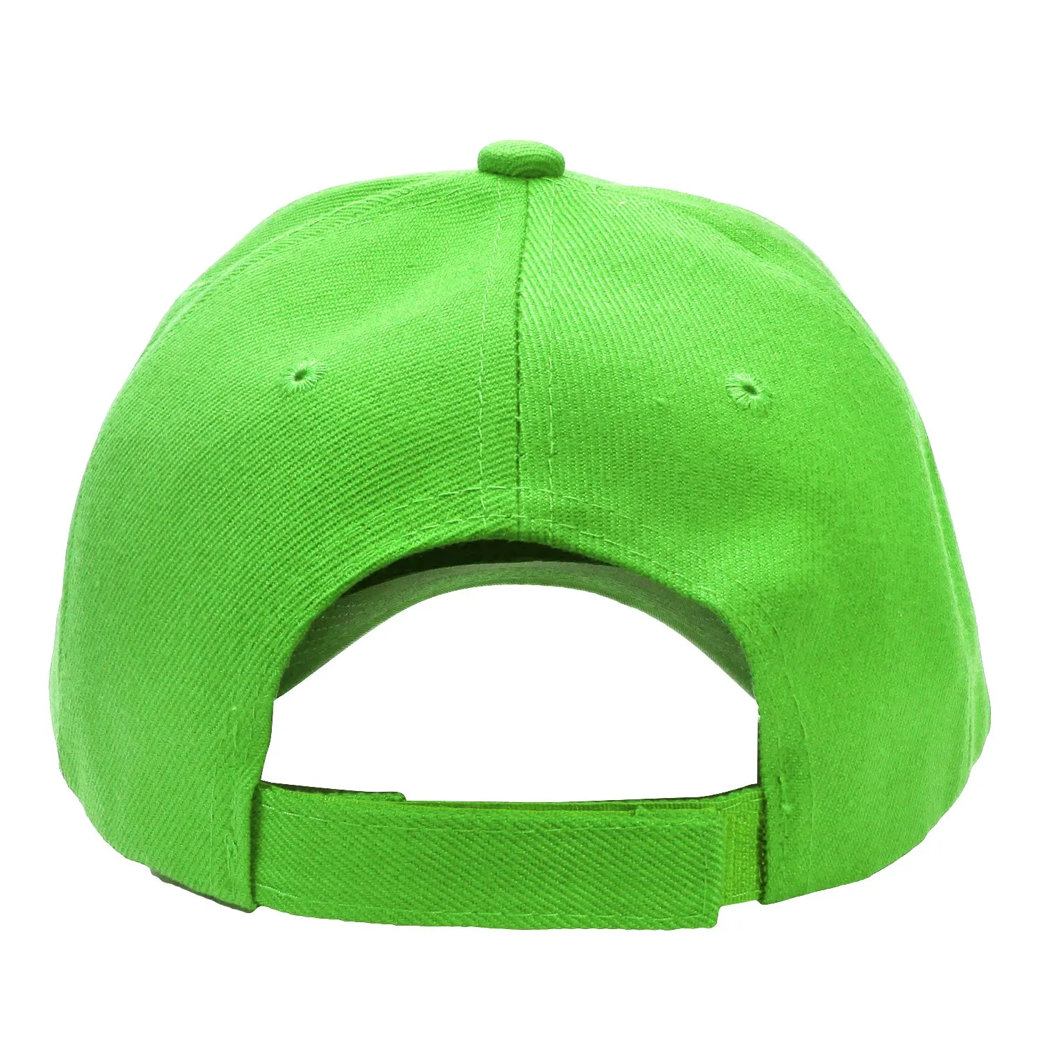 12-Pack Baseball Dad Cap Velcro Strap Adjustable Size - Light Green