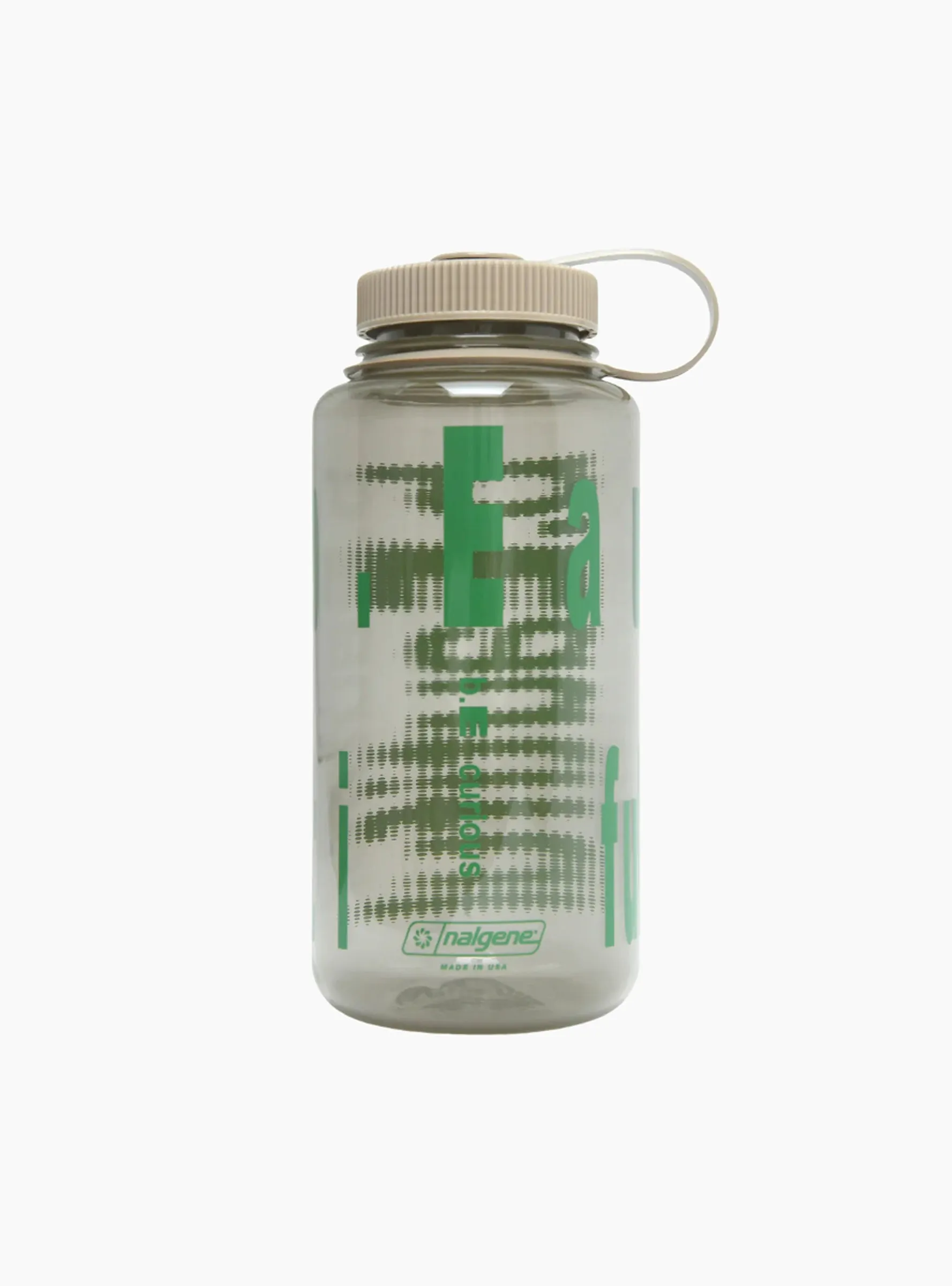 b.E Curious Nalgene Bottle Cotton & Green