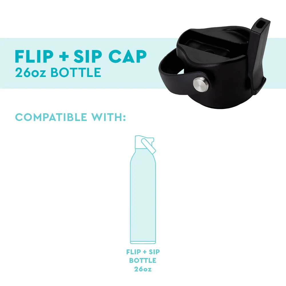 Black Flip   Sip Cap 26oz Bottle