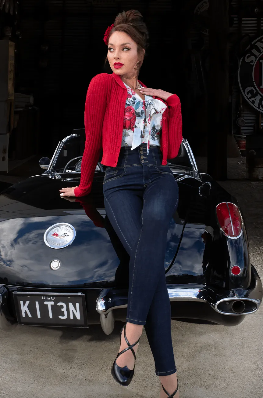 Boston Corset Jean (Dark Denim)
