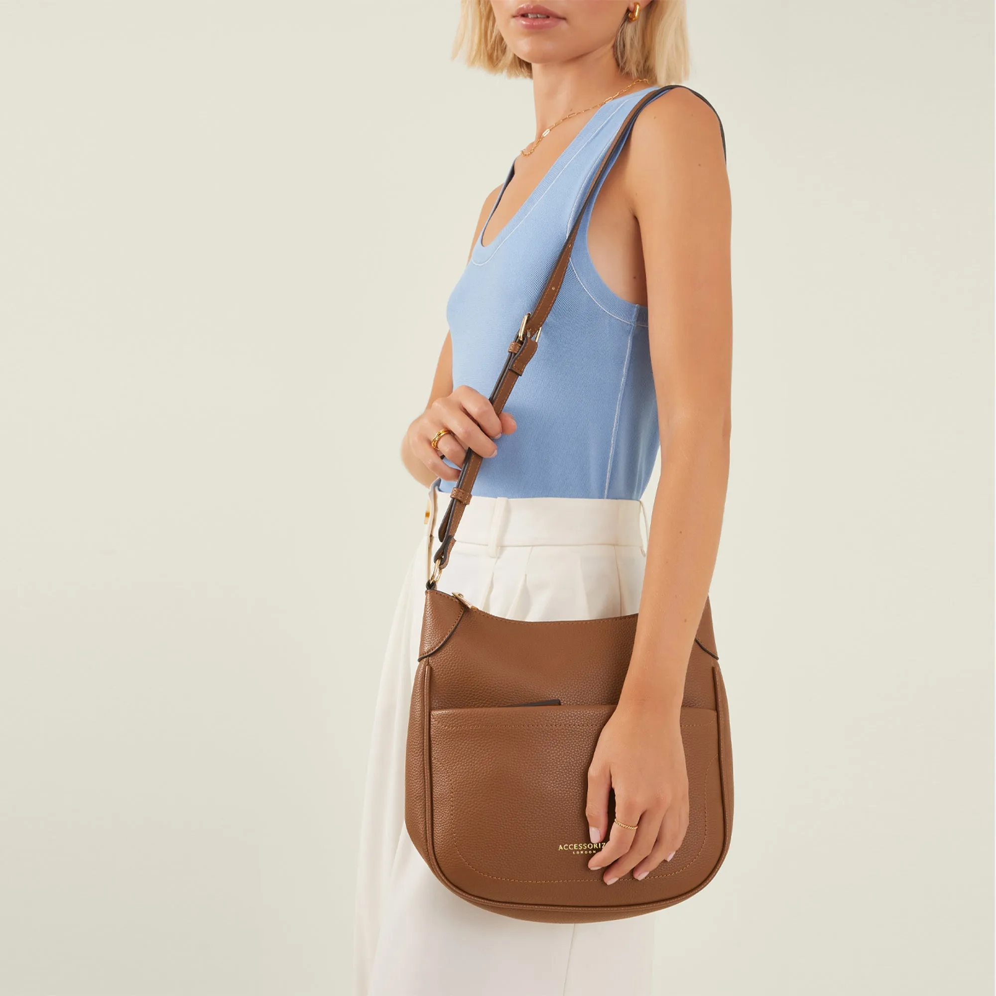 Brown Large messenger bag