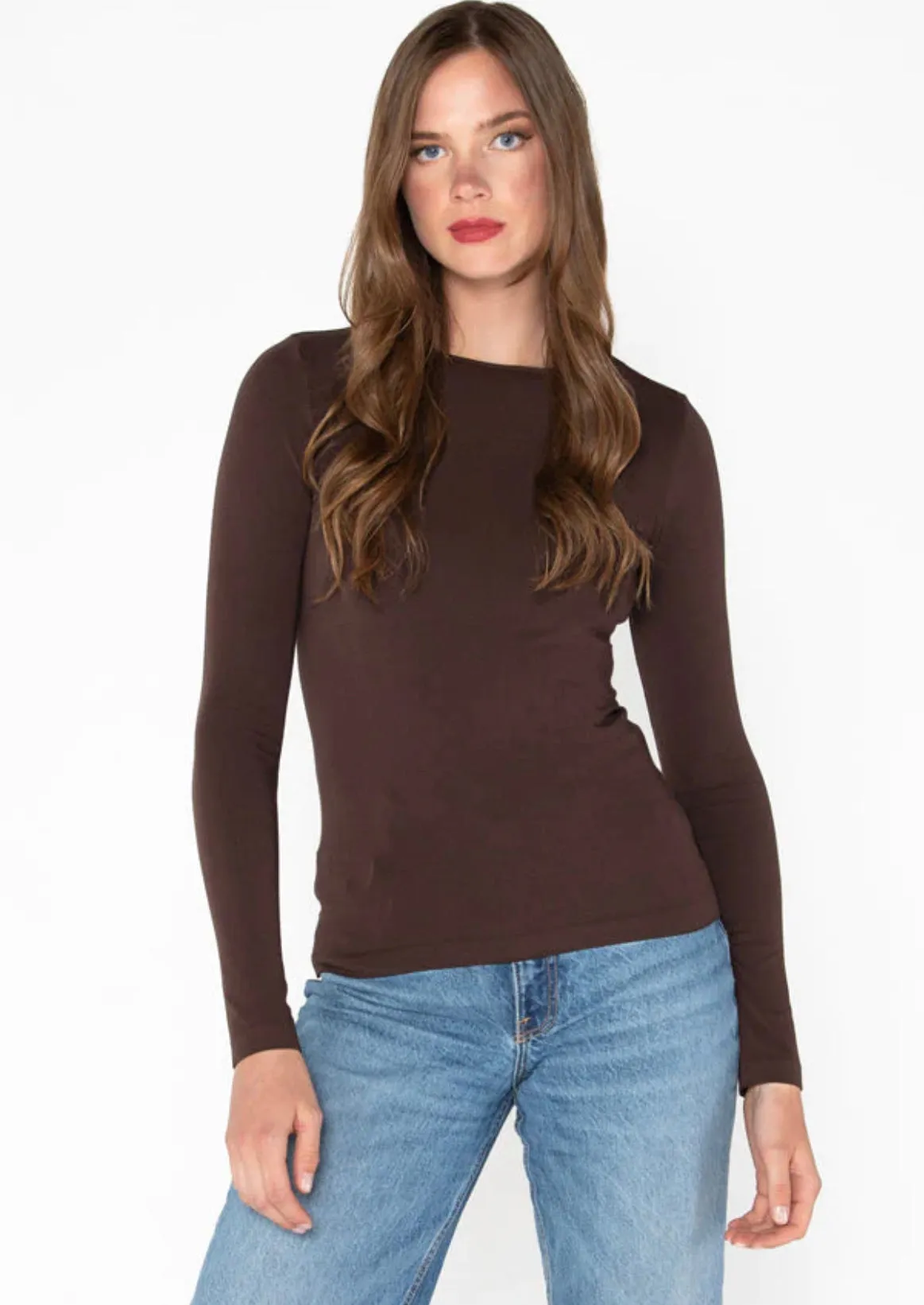 C'EST MOI BAMBOO LS CREW NECK
