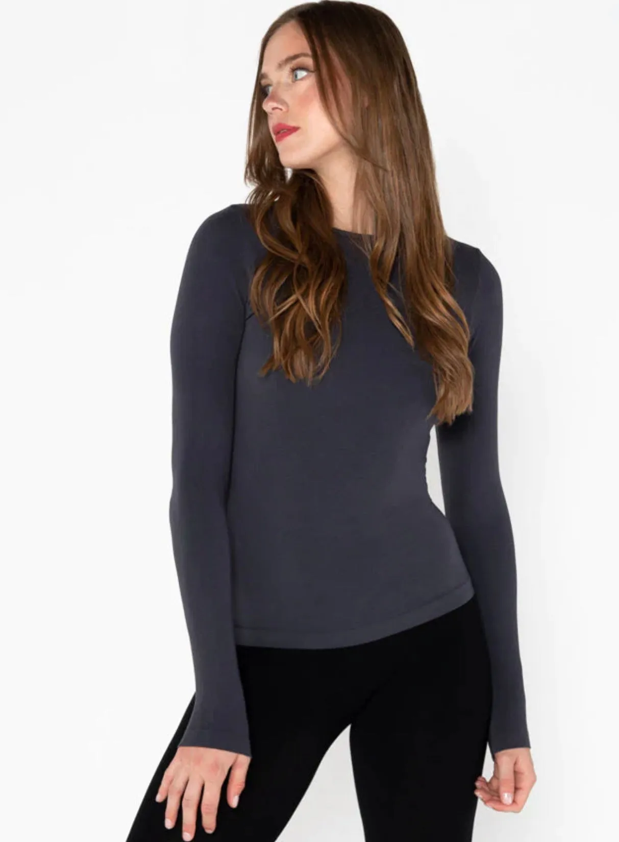 C'EST MOI BAMBOO LS CREW NECK