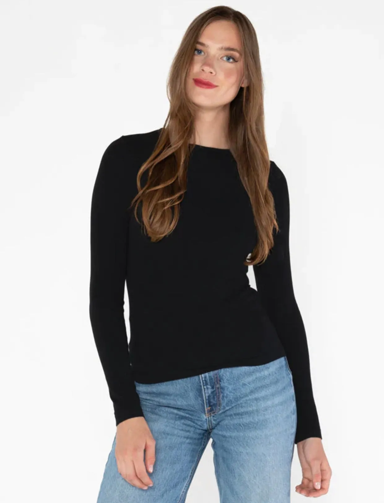 C'EST MOI BAMBOO LS CREW NECK