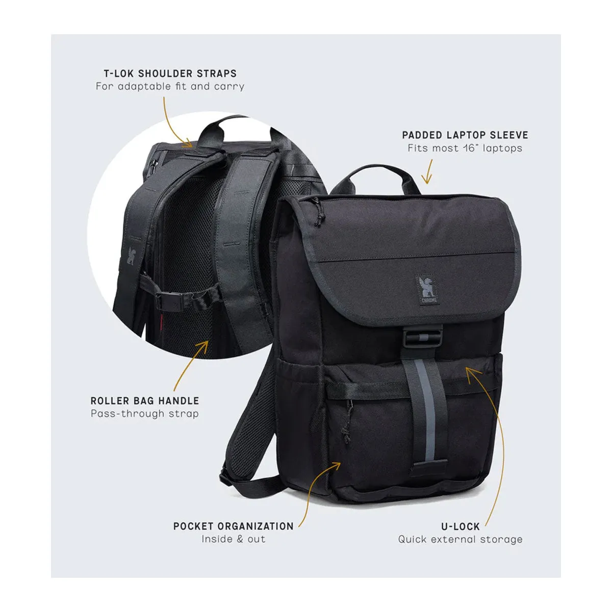 Chrome Industries : Corbet 24L Pack : Black