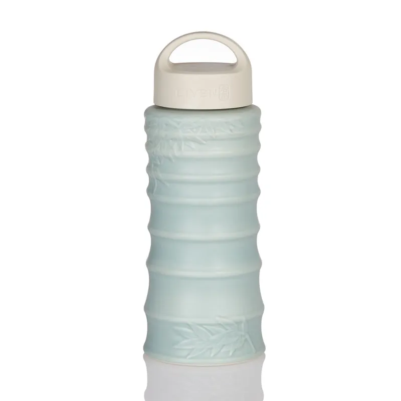 Classic Bamboo Joint Tea Tumbler with Carrying Lid  (16 oz )