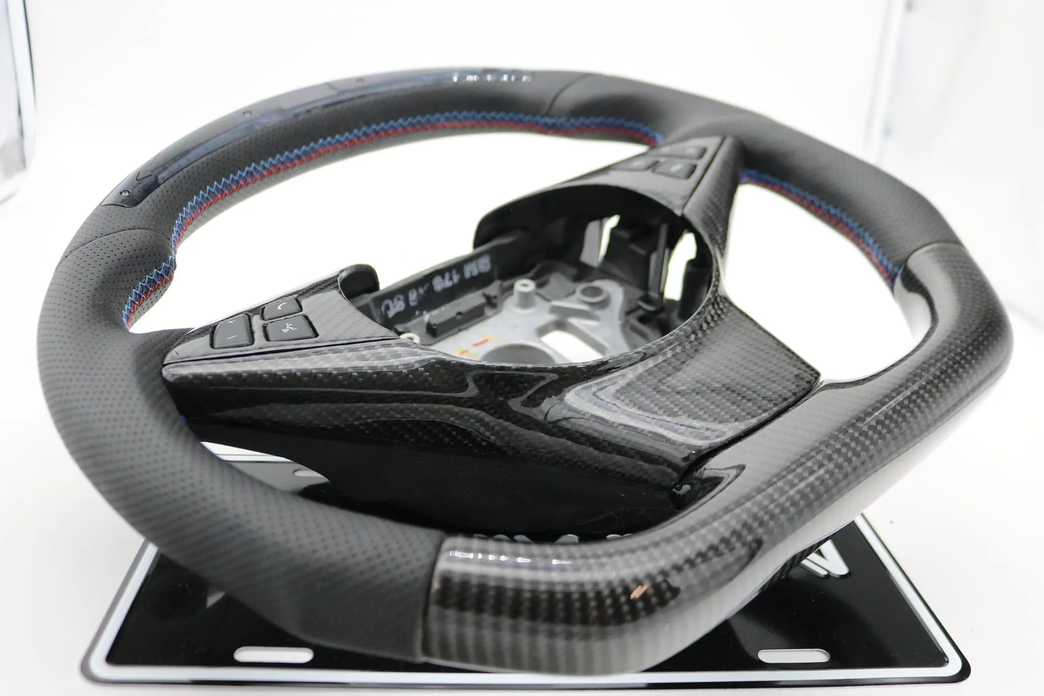 Dinmann CF Steering Wheel with performance light| E6X M5 & M6 | - with up to 300$ Refund Option