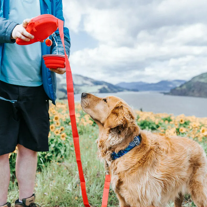 Dog Walking Outdoor Portable Traction Rope With Water Bottle