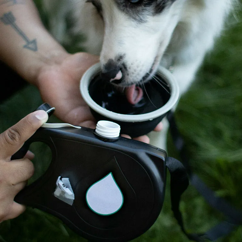 Dog Walking Outdoor Portable Traction Rope With Water Bottle