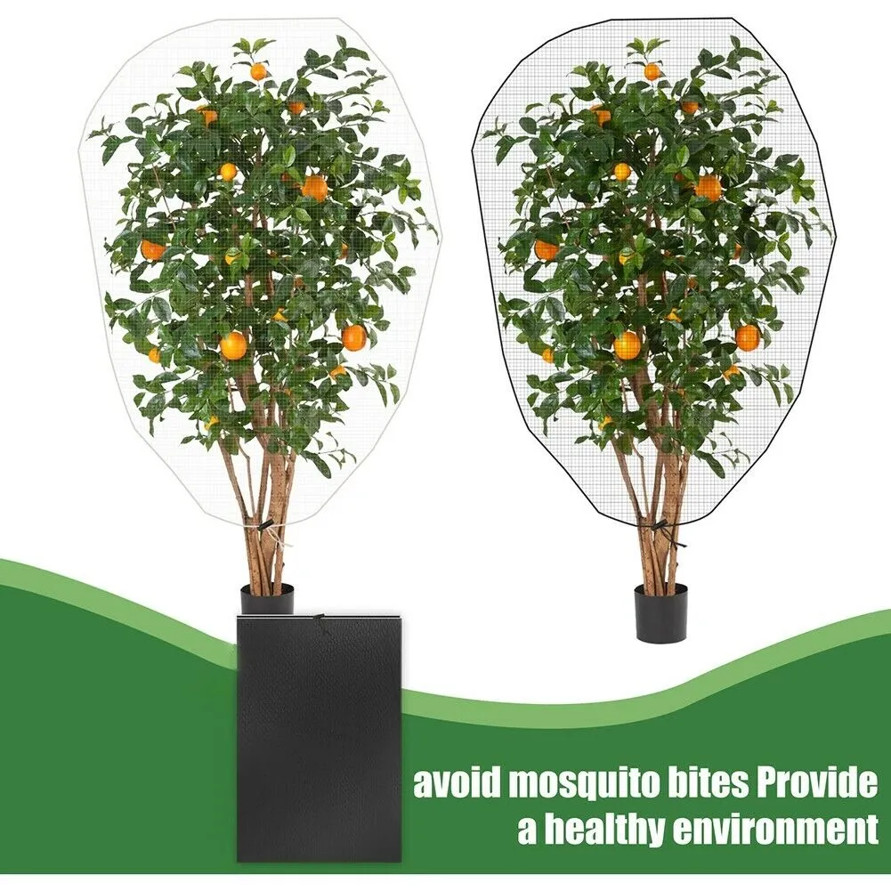 Garden Plant Tree Fruit Cover Bug Net Barrier Bag 1x1.5m Black