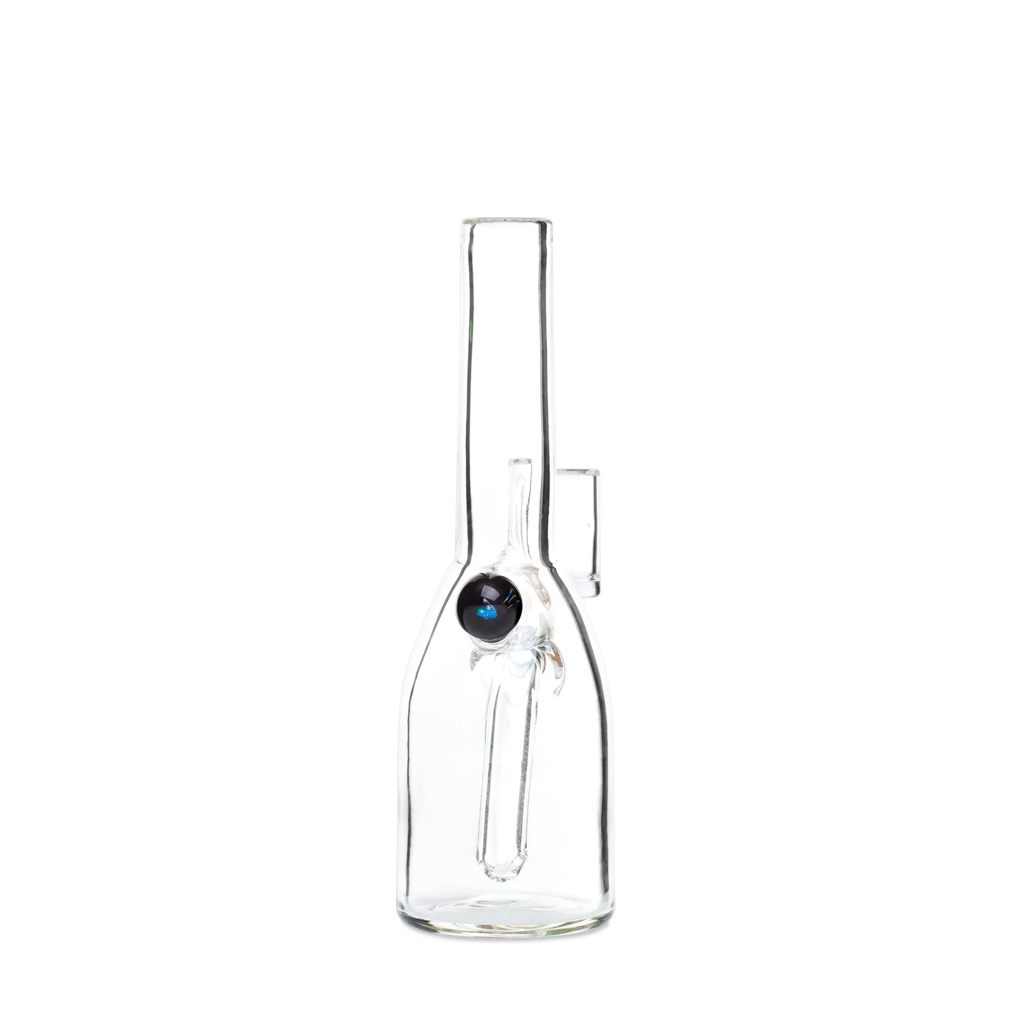 GMay Glass Amber Purple Sake Bottle Dab Rig