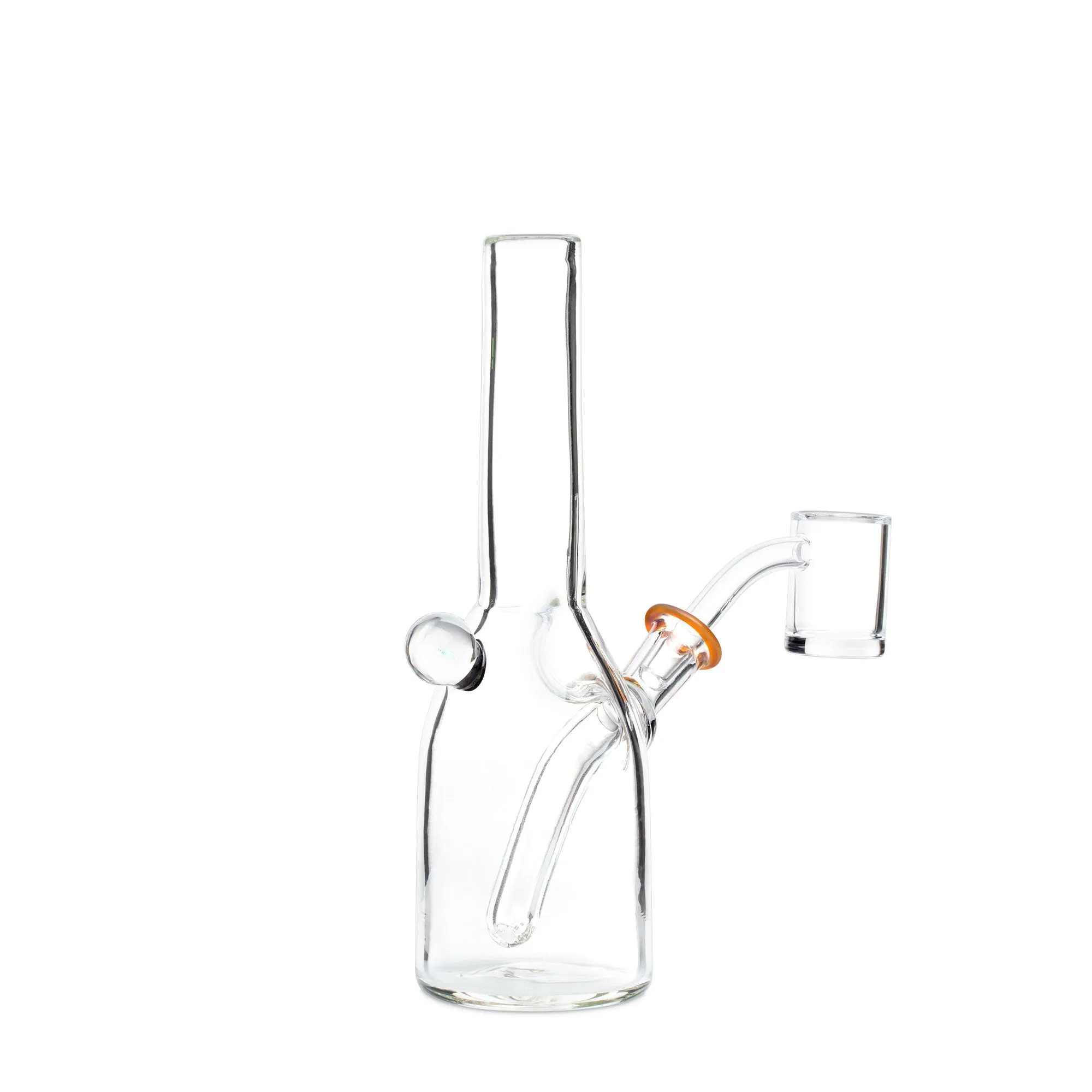 GMay Glass Amber Purple Sake Bottle Dab Rig