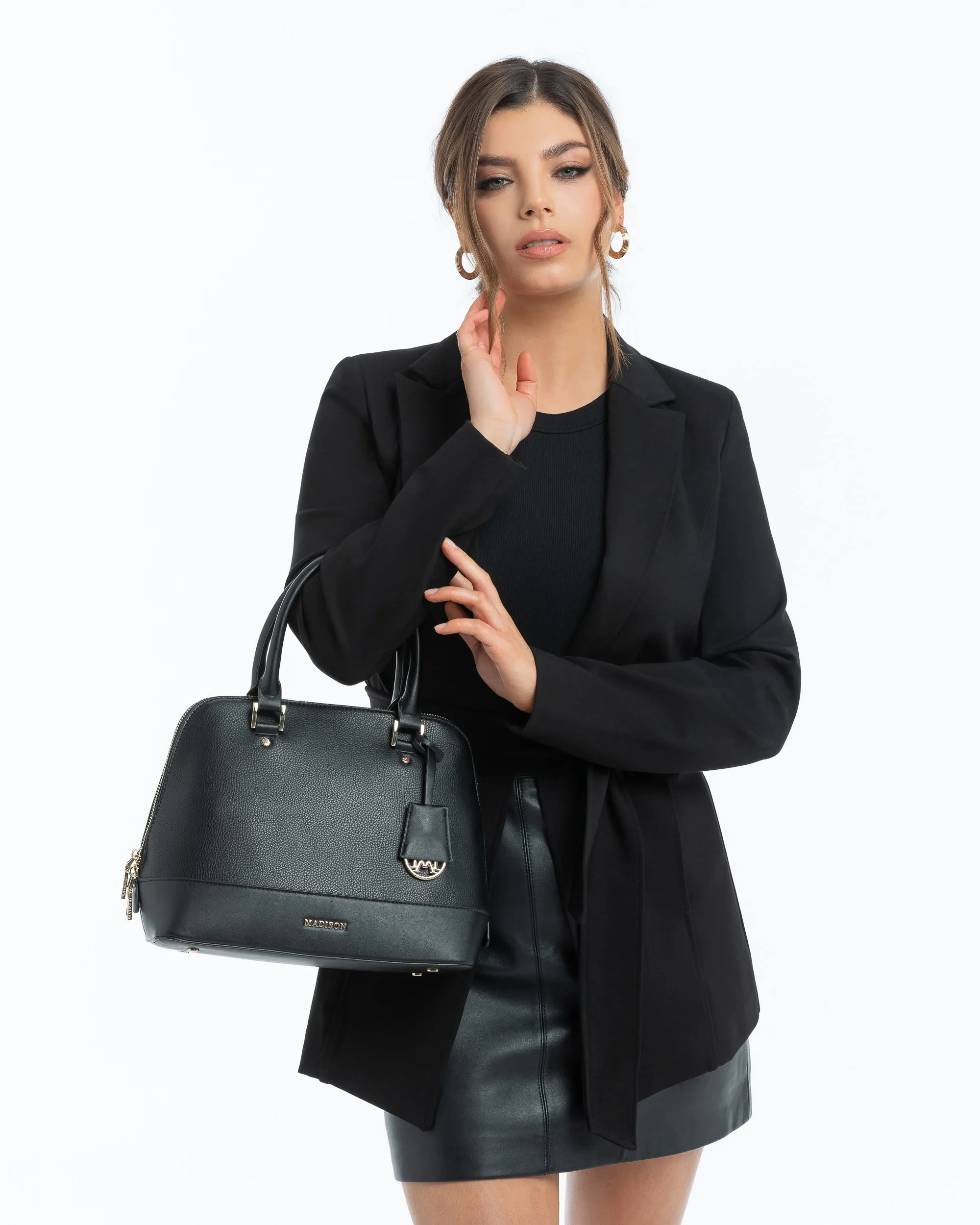 Grace Medium Dome Satchel Bag   Mini Bag Charm