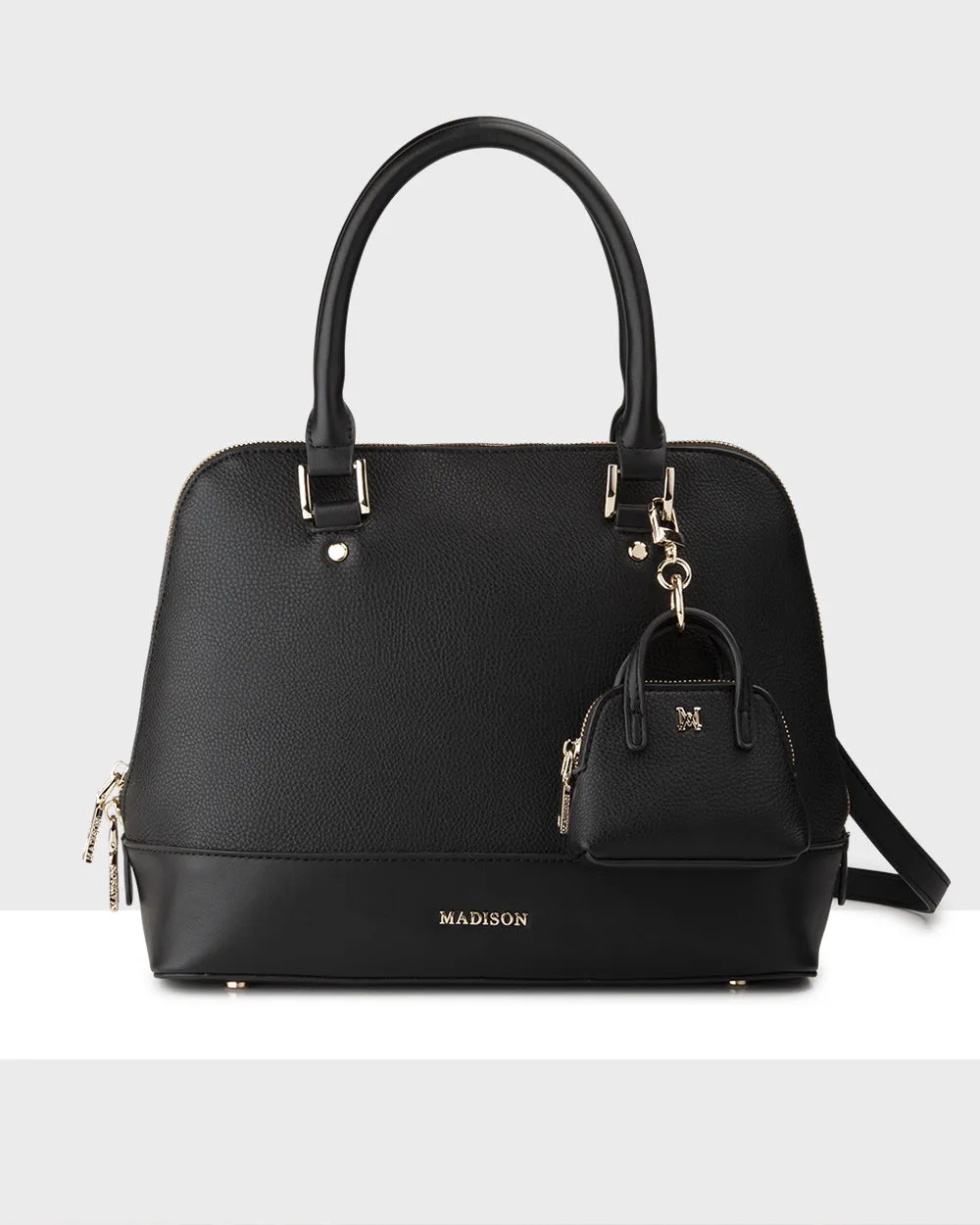 Grace Medium Dome Satchel Bag   Mini Bag Charm
