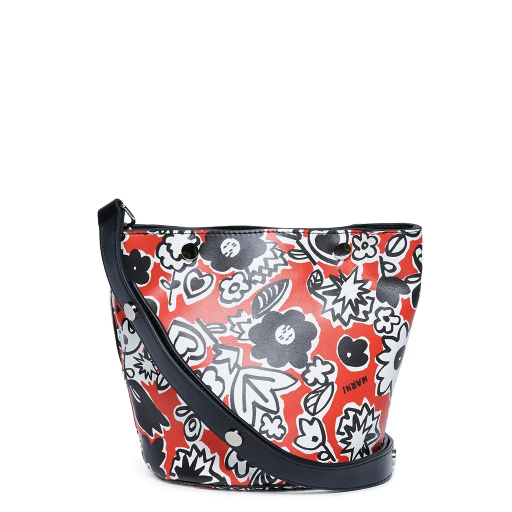 Marni Kids Printed Messenger Bag