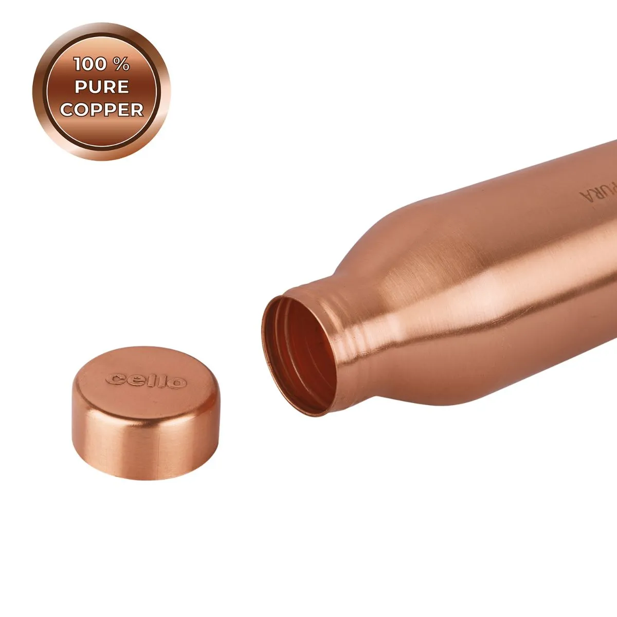 Moksha Copper Water Bottle, 1000ml