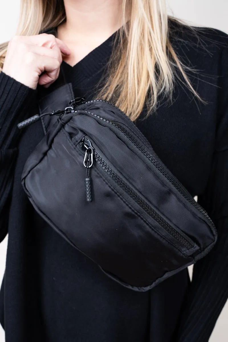 NGIL Black Atlanta Belt Bag