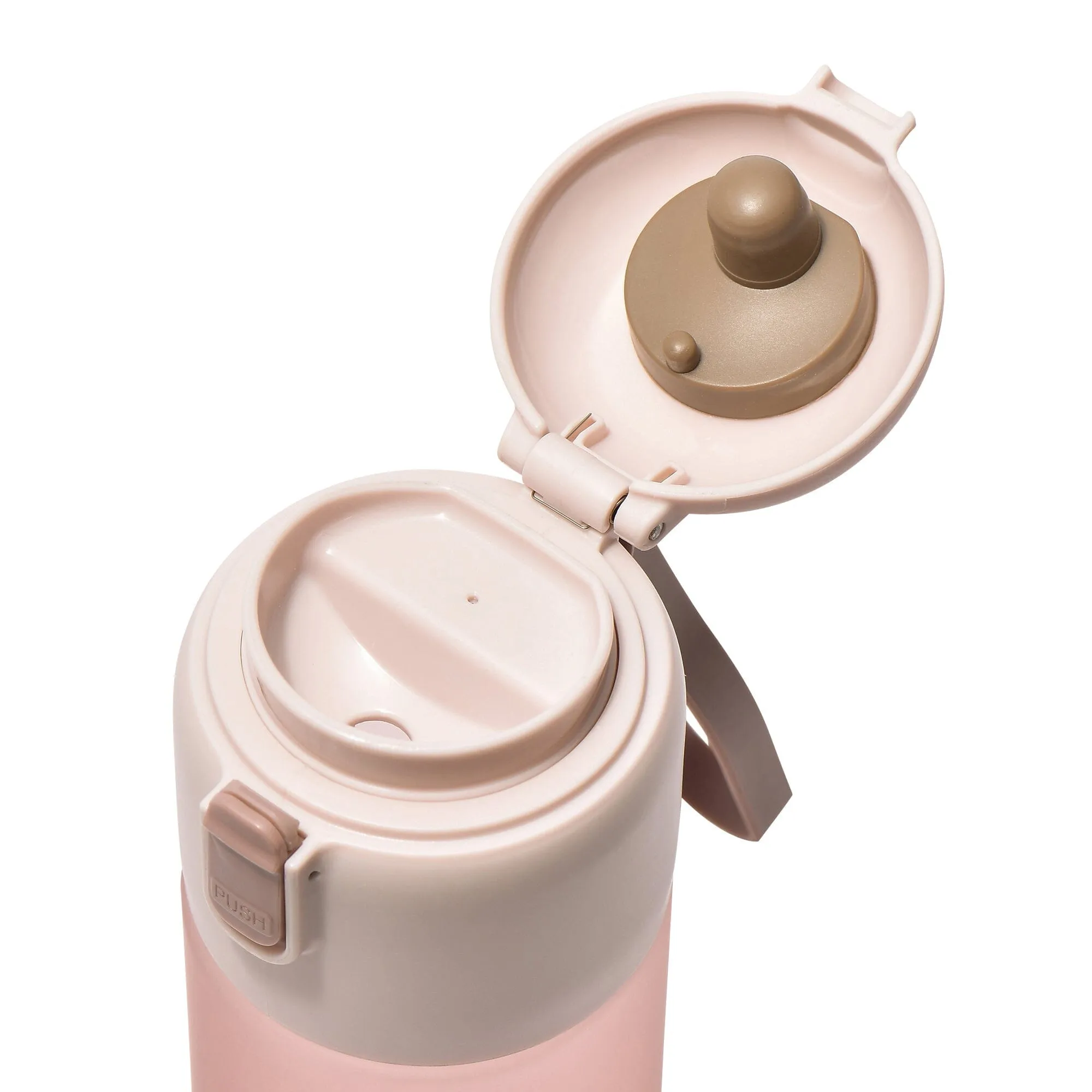 One-Touch Clear Bottle Pink