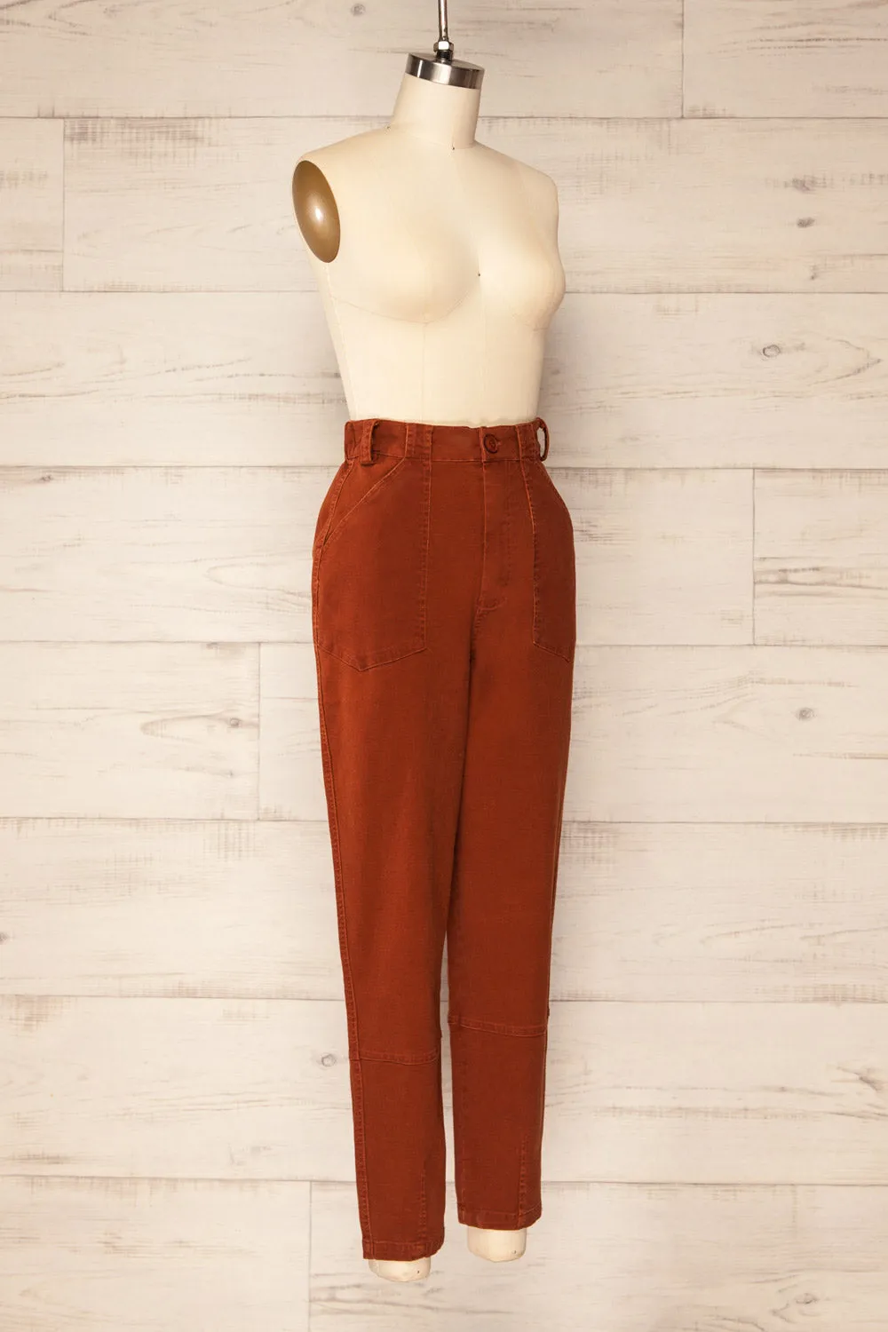Ostapriet | Paper Bag Waist Pants w/ Elastic Waistband
