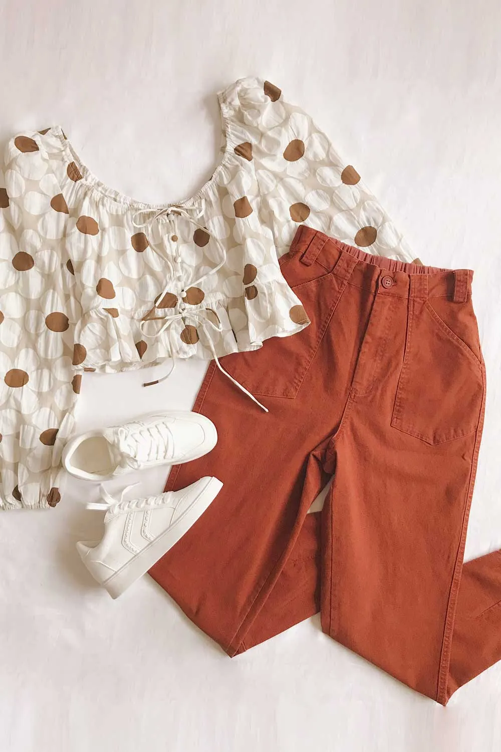 Ostapriet | Paper Bag Waist Pants w/ Elastic Waistband