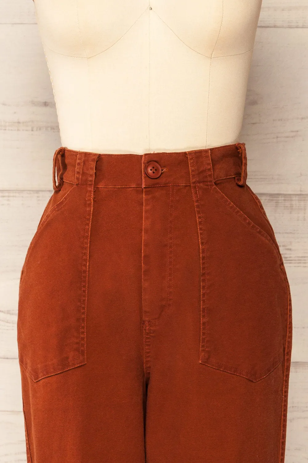 Ostapriet | Paper Bag Waist Pants w/ Elastic Waistband