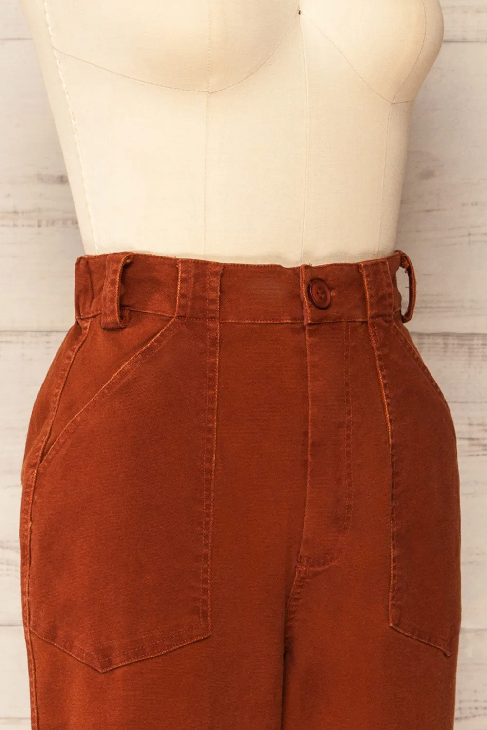 Ostapriet | Paper Bag Waist Pants w/ Elastic Waistband