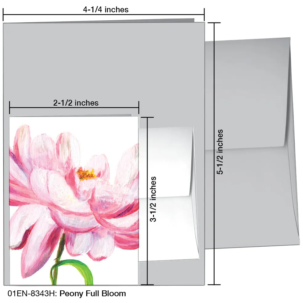 Peony Full Bloom, Greeting Card (8343H)