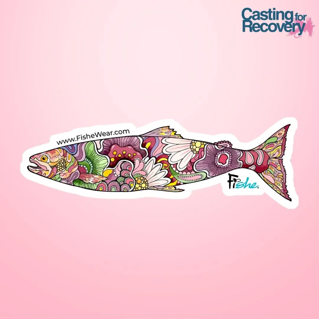 REDtro Salmon Sticker