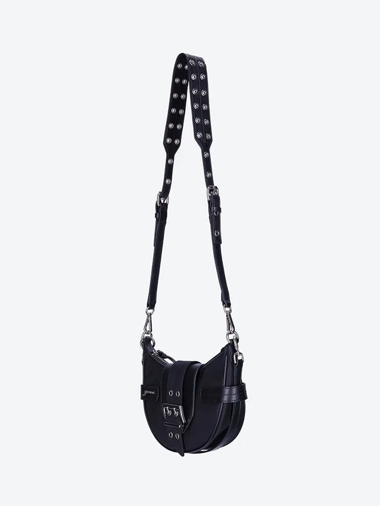 Small crossbody nylon bucky bag