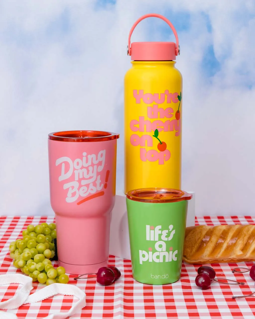 Stainless Steel Water Bottle - Cherry on Top