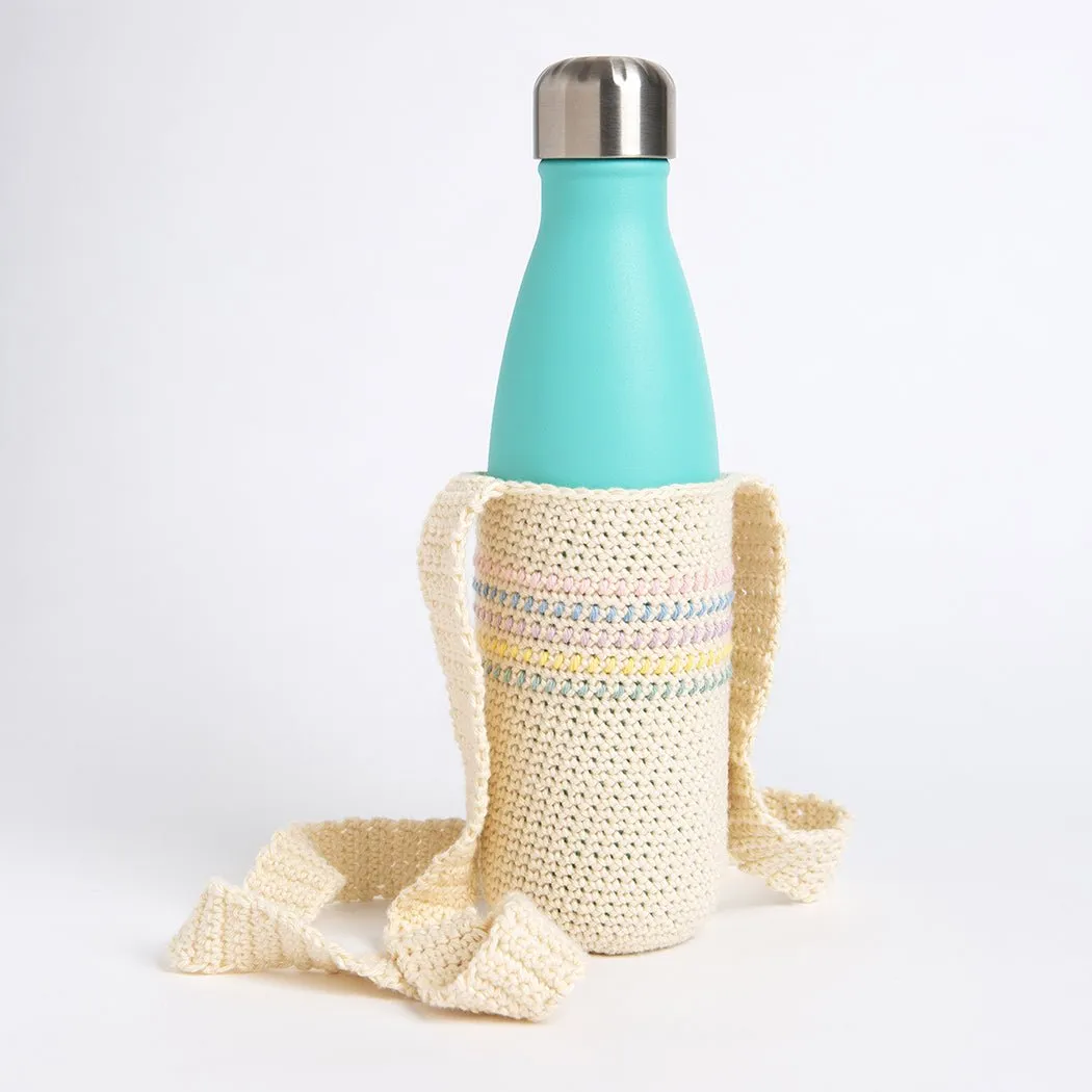 Striped Bottle Holder Crochet Kit