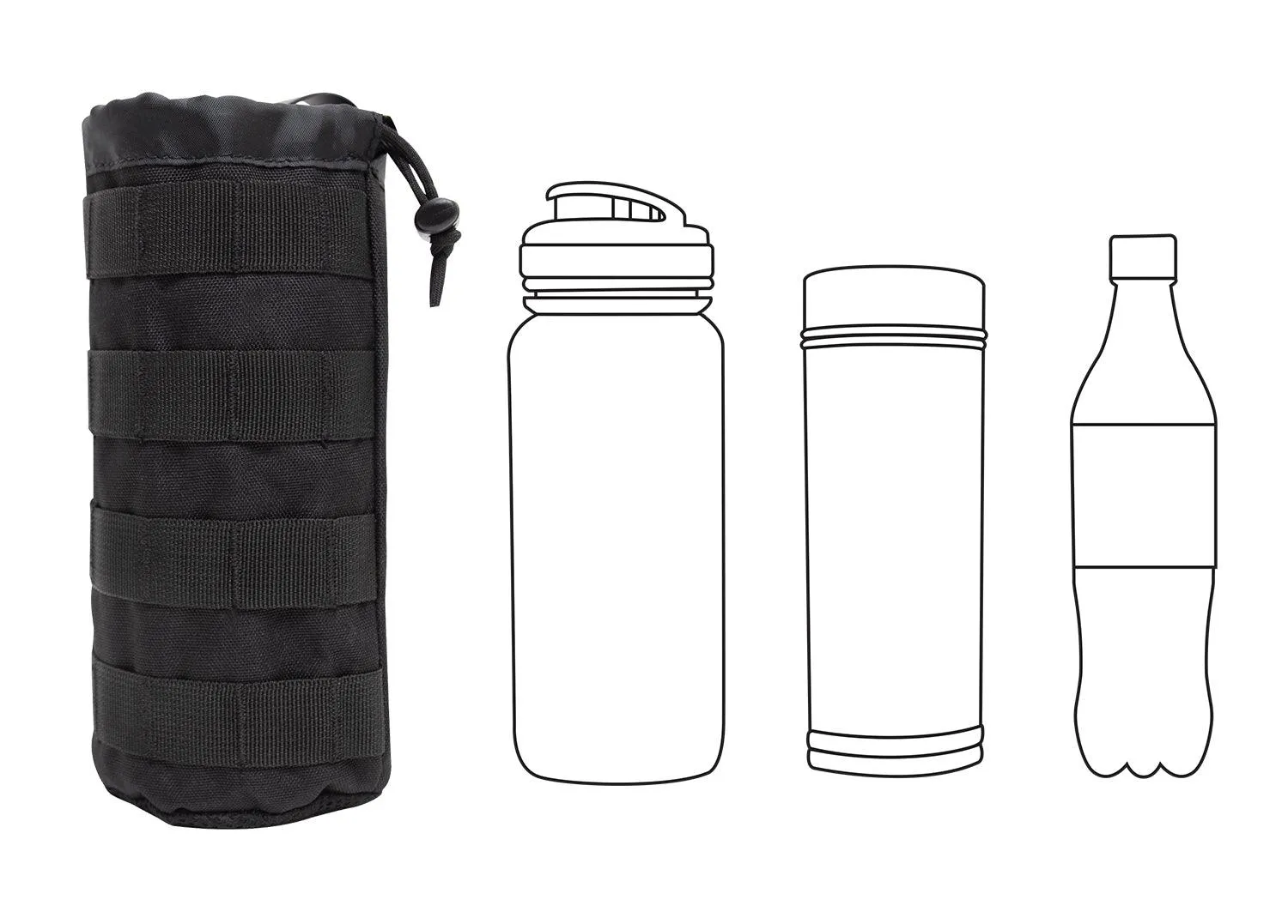Tactical MOLLE Bottle Carrier