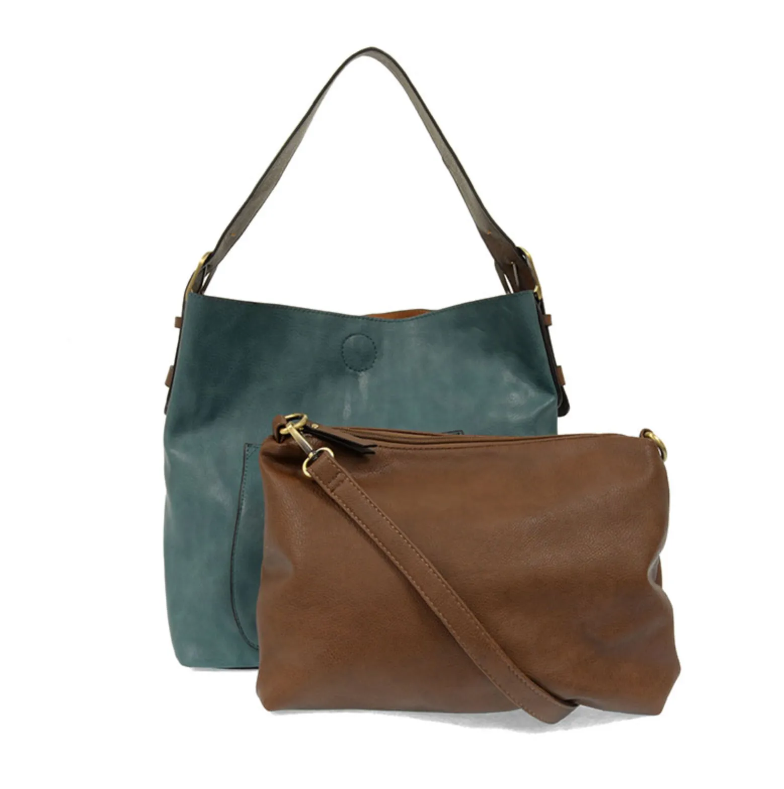 Teal 2pc Hobo Handbag
