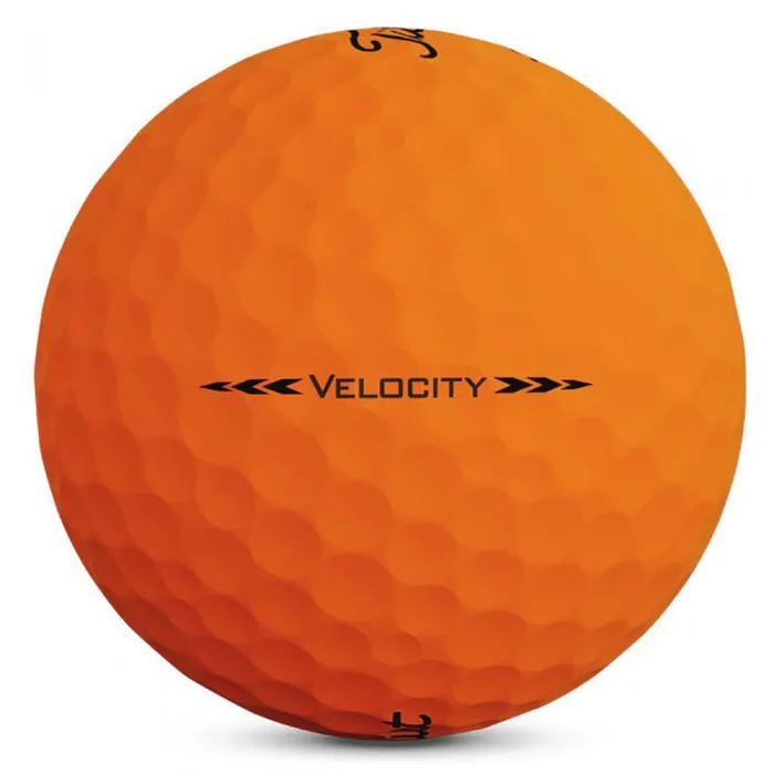 Titleist Velocity Matte Orange Golf Balls - 12 Pack