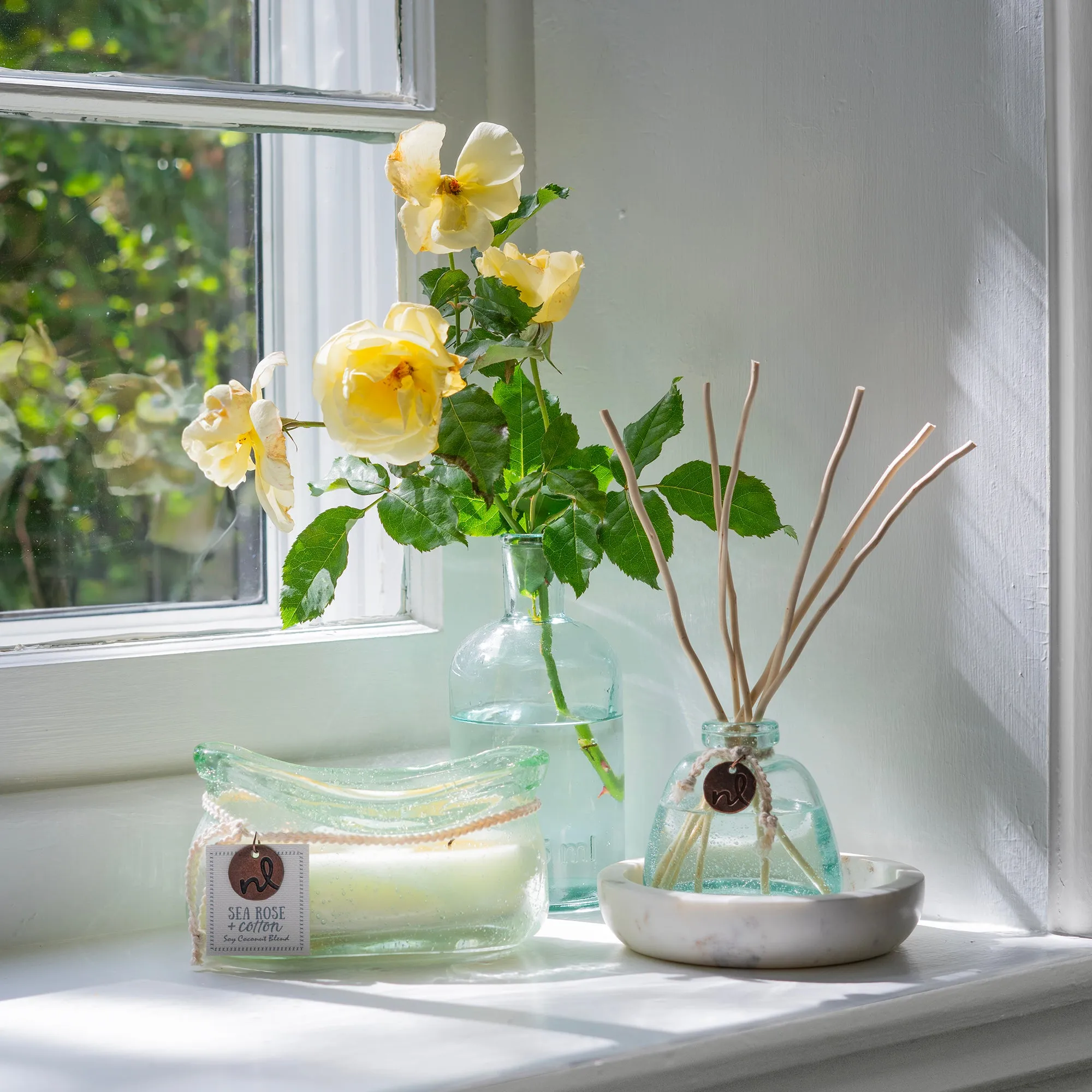 Windward Reed Diffuser - Sea Rose & Cotton