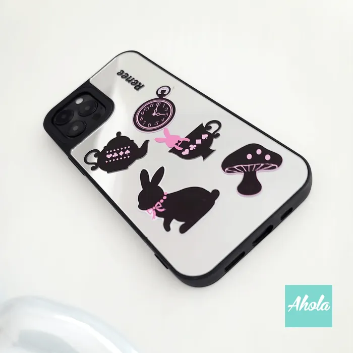 【Wonderland】Protective Mirror Phone Case 全包邊鏡面名字電話殼